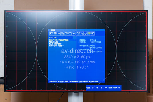 NEC MultiSync P754Q – 75" 4K Professional Display | B-Ware (1Z200906NB)