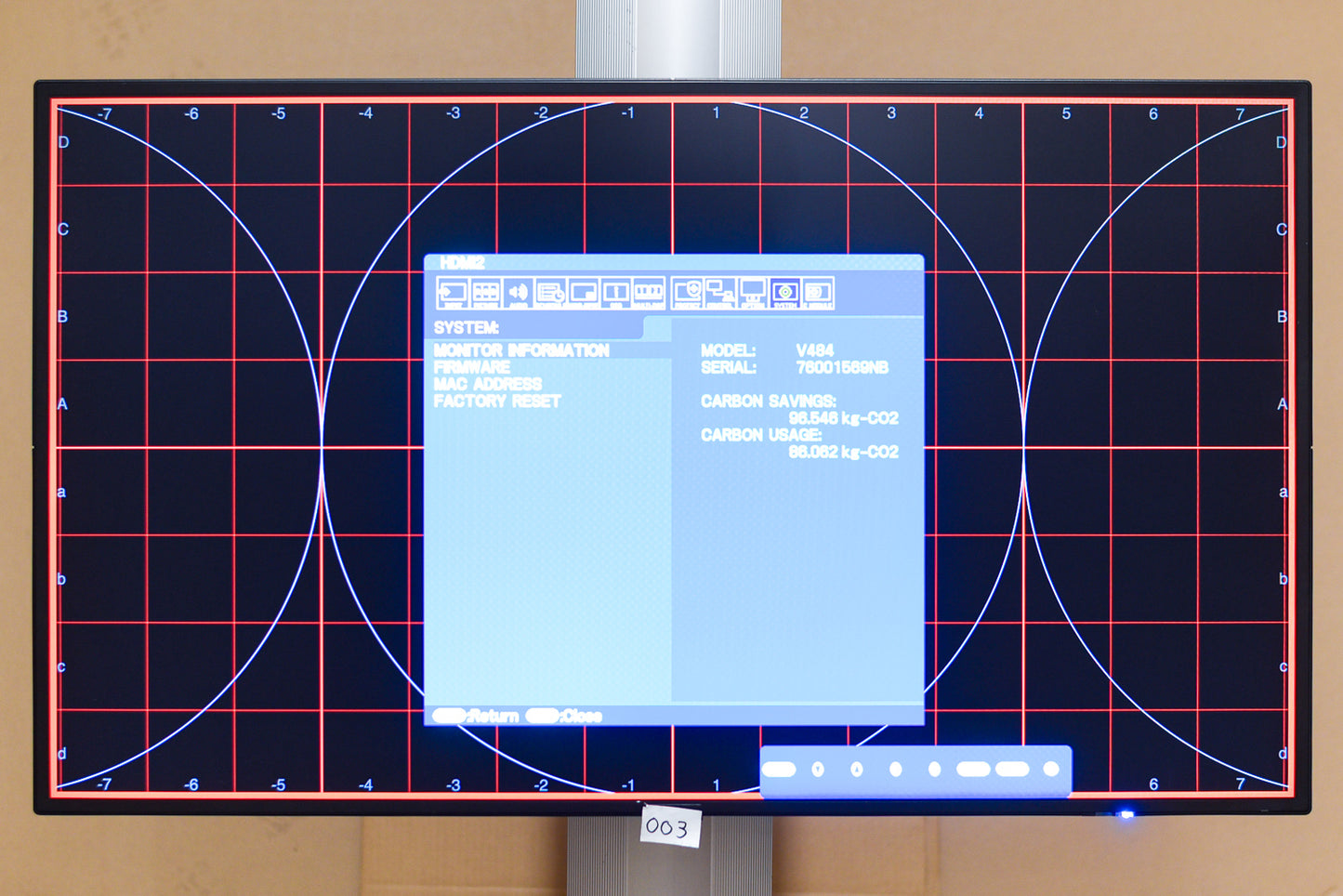NEC MultiSync V484 – 48” HD Professional Display | B-Ware (76001569NB)