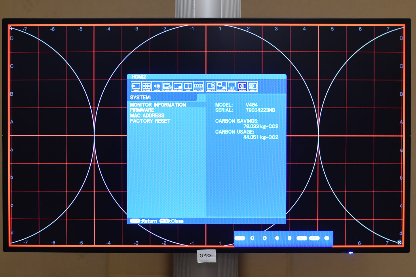 NEC MultiSync V484 – 48” HD Professional Display | B-Ware (79004223NB)